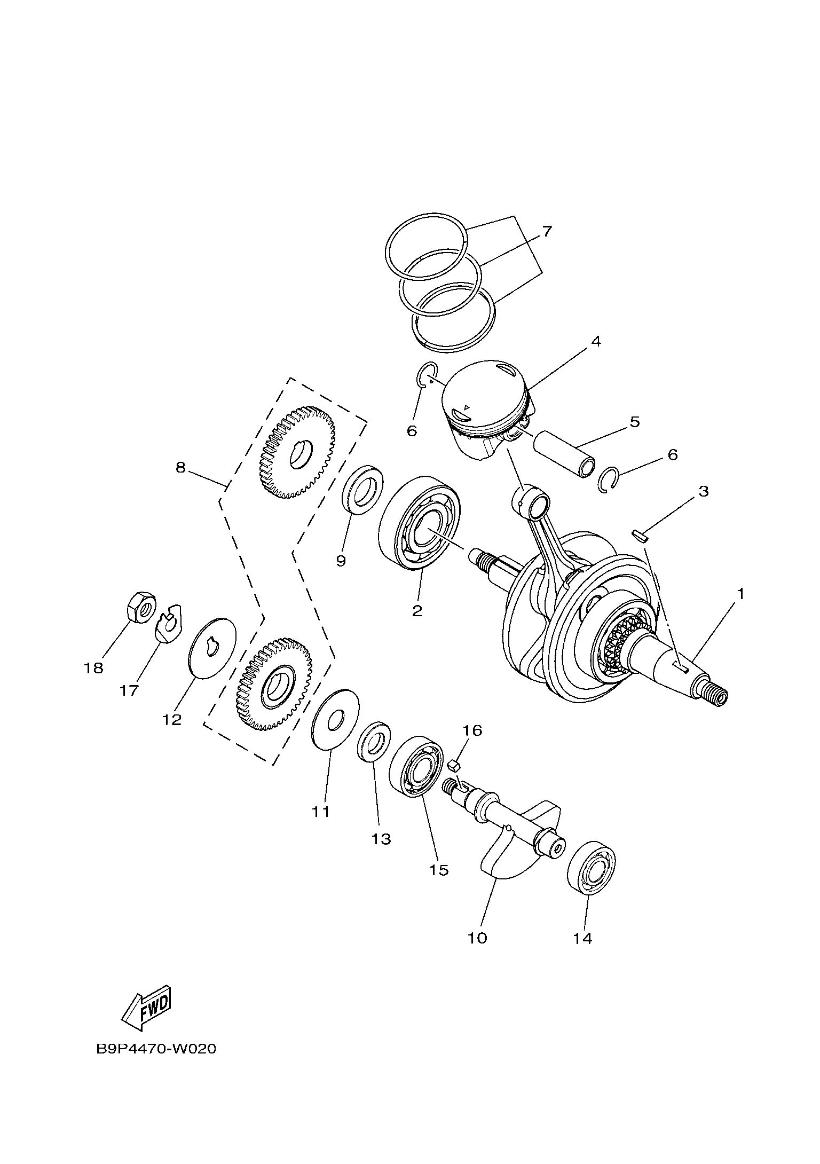 CRANKSHAFT & PISTON